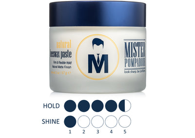 Mister Pompadour Natural Beeswax Hair Styling Paste, 2 oz